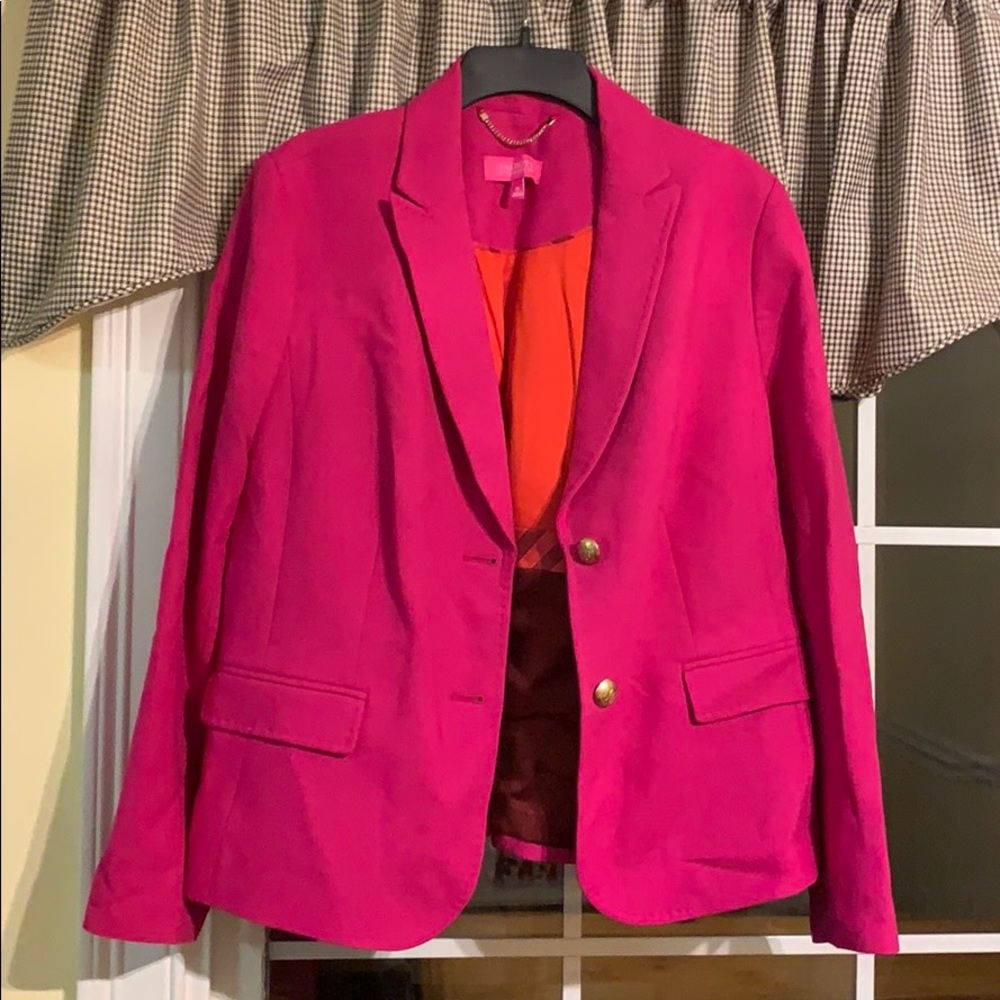 Pink wool jacket